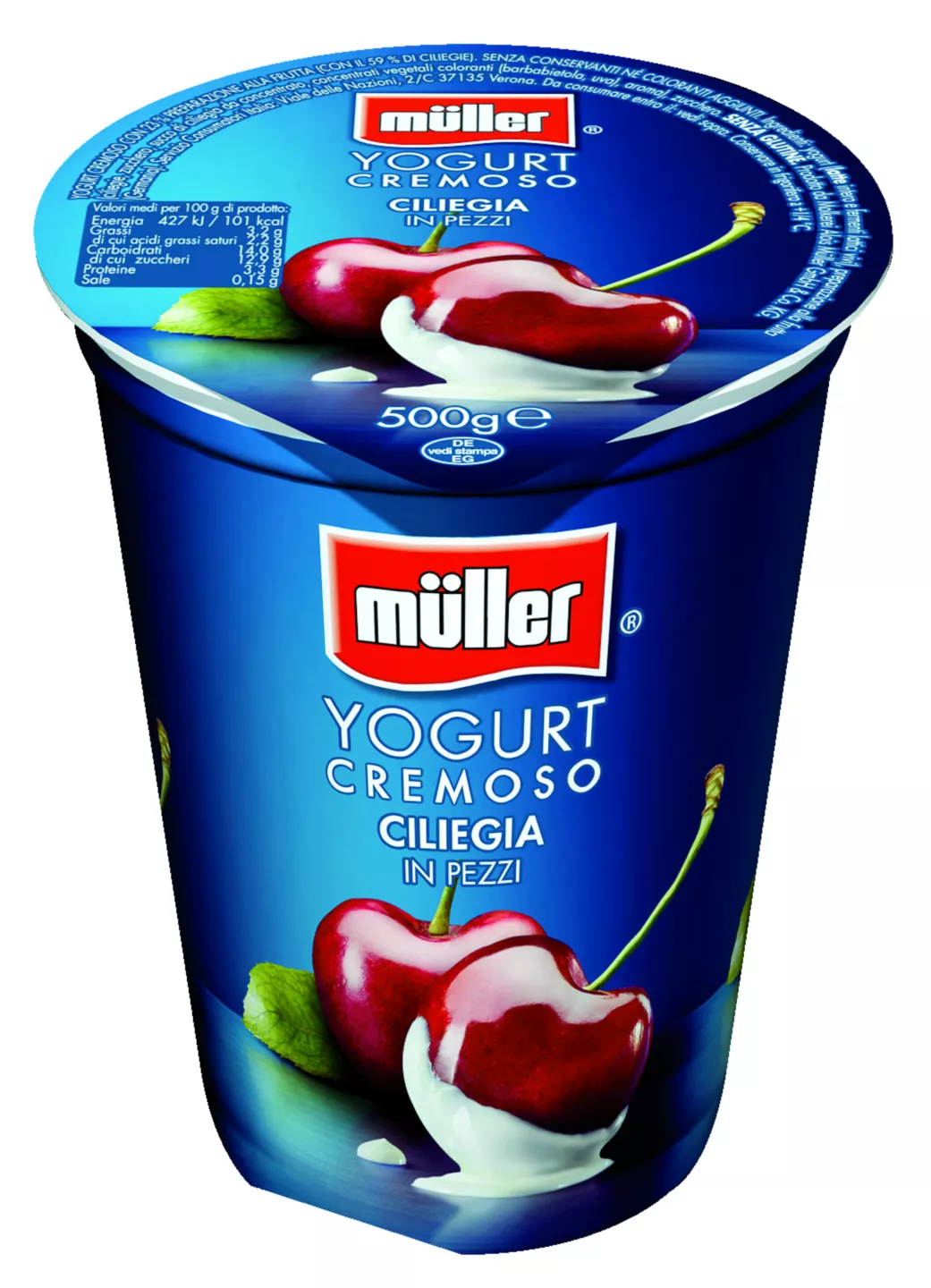 Muller Iaurt cu cireșe 500 g