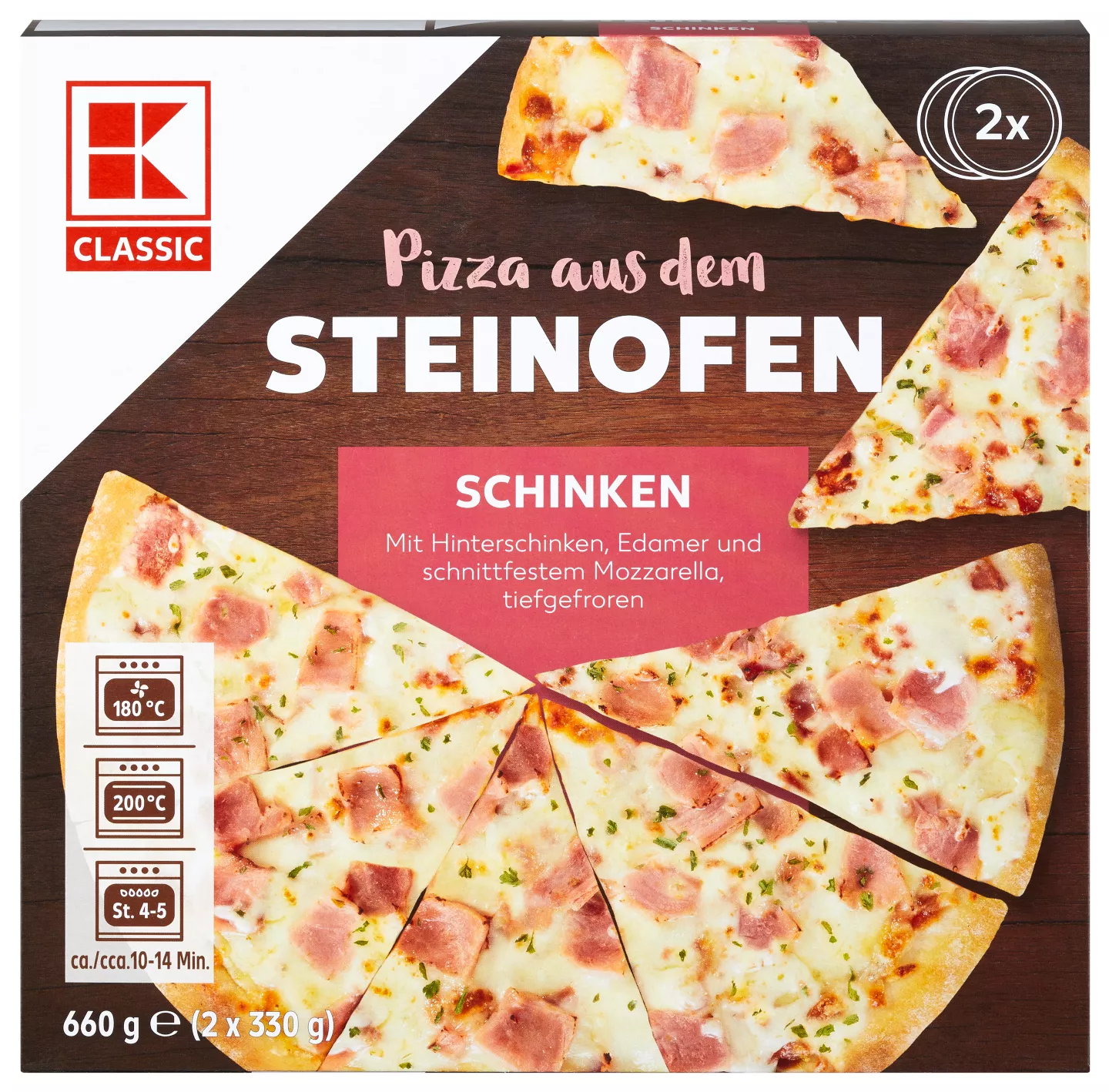 K-Classic Pizza pe vatră șuncă