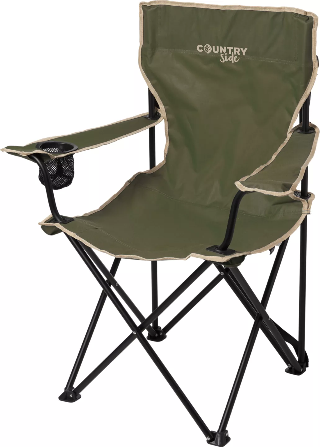 Countryside Scaun pliabil pentru camping verde