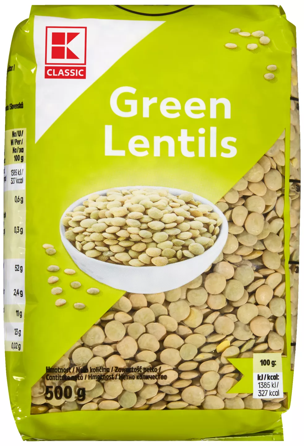 K-Classic Linte verde 500 g
