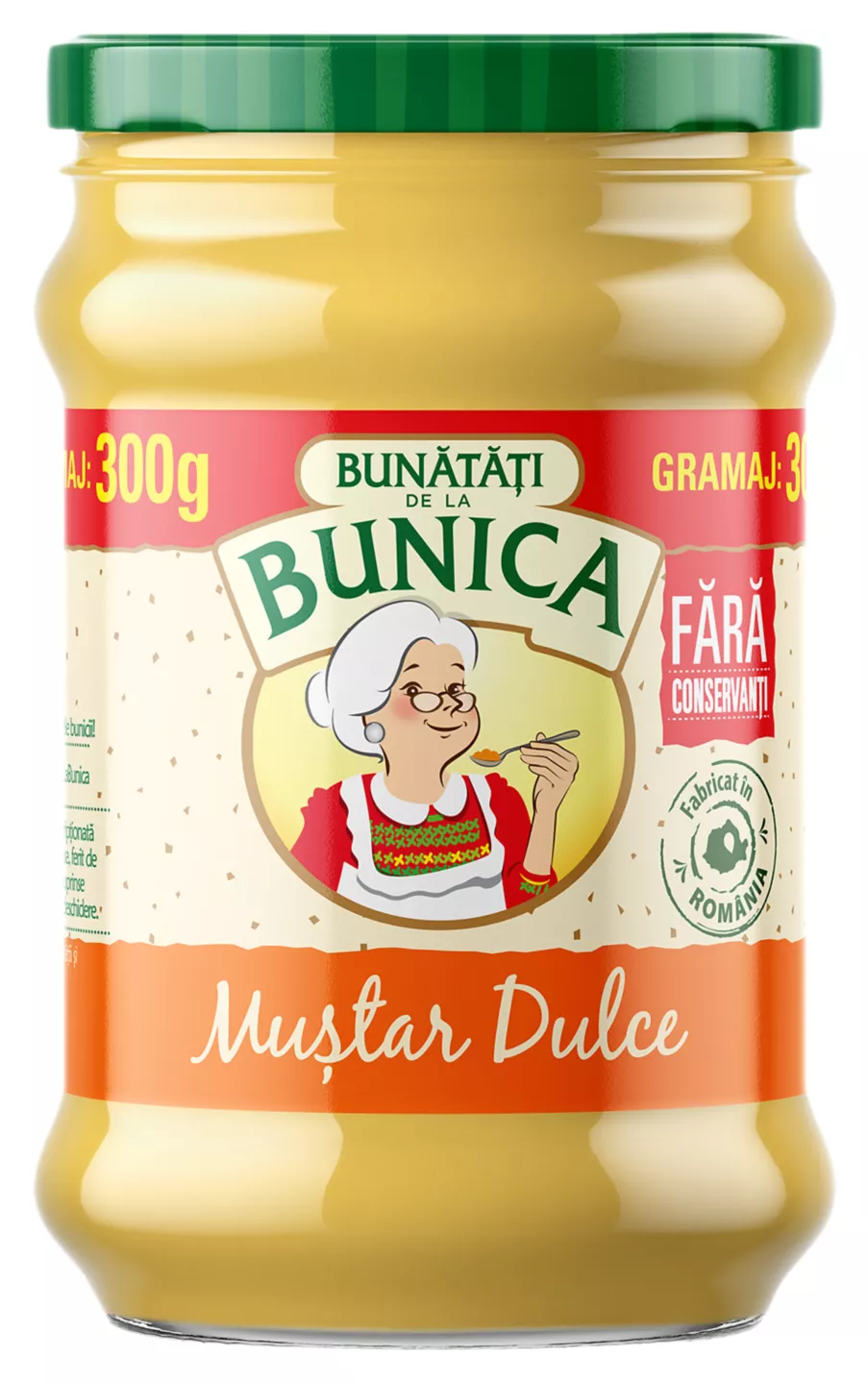 Bunătăți Bunica Muștar dulce 300 g