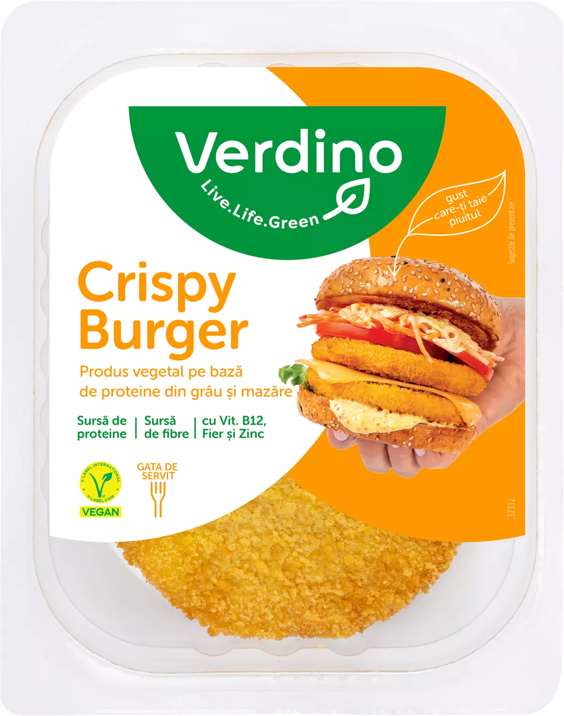 Verdino Burger vegetal crocant 140g
