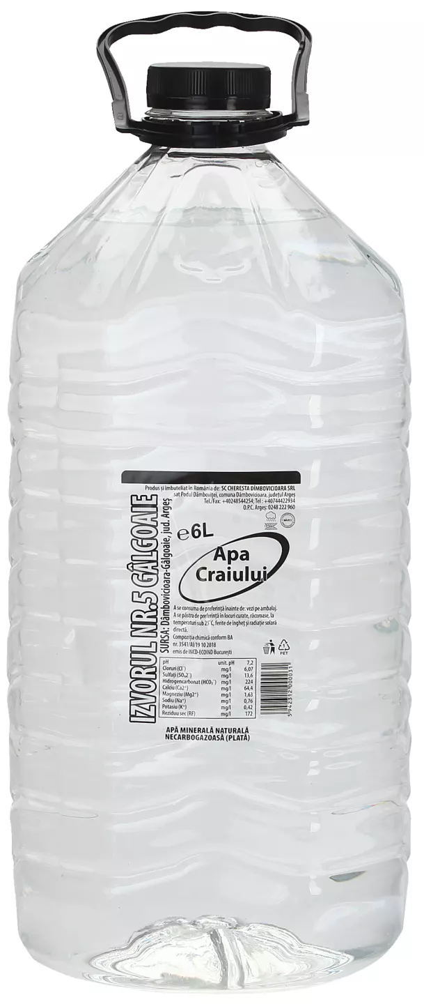 Apa Craiului Apă minerală nat plată 6 l pet
