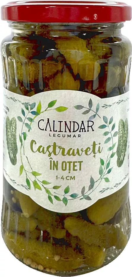 Călindar Castraveți în oțet 1-3 cm 370 ml