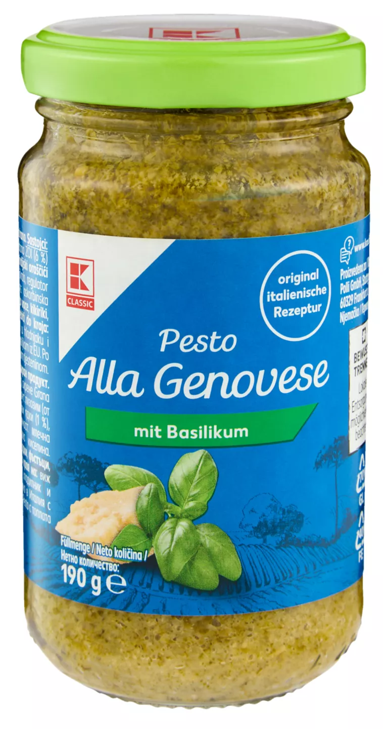 K-Classic Sos pesto cu busuioc și brânză190 g