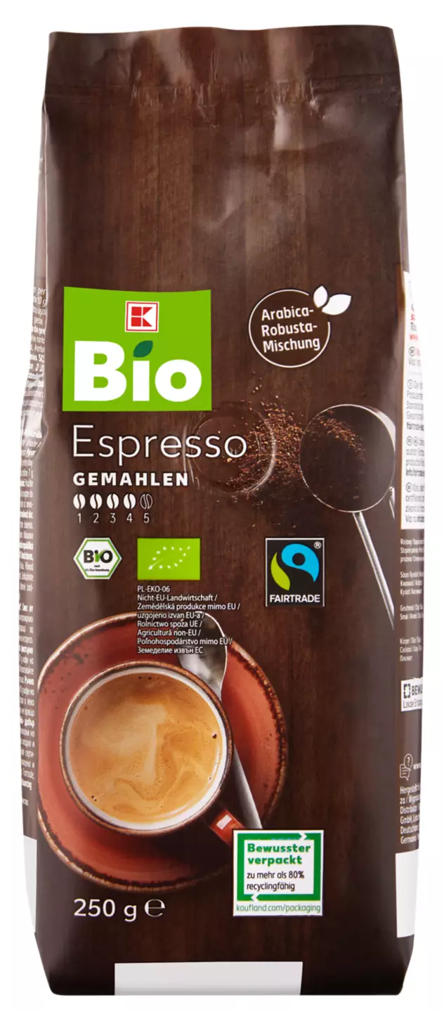 K-Bio Espresso cafea măcinată