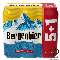 Bere blonda pasteurizata 5+1 x 0.5L