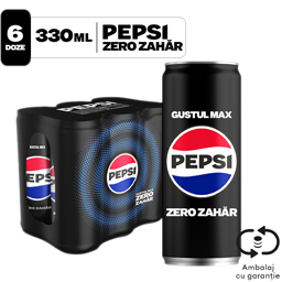 Bautura racoritoare carbogazoasa cu aroma de cola, cu indulcitori 6x330ml