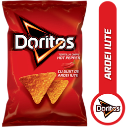 Tortilla chips cu gust de ardei iute 90g
