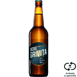 Bere blonda Pilsner nepasteurizata 0.5L