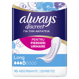 Absorbante Long pentru pierderi urinare, 10 bucati