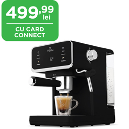 Espressor digital 3-in-1, 950W, capsule, cafea macinata, ESE, negru- argintiu