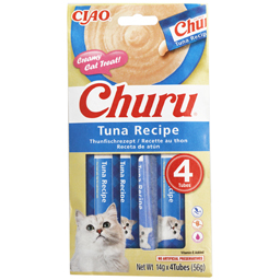 Recompense cremoase cu ton, pentru pisici 4x14g