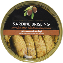  Sardine afumate in ulei de masline 160g