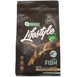 Hrana uscata petnru pisici adulte, cu peste alb 1.5kg
