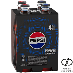 Bautura racoritoare carbogazoasa cu aroma de cola, cu indulcitori 4x300ml