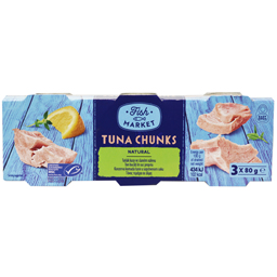 Ton bucati in suc propriu 3x80g