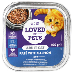 Pate cu somon, pentru pisici adulte 100g