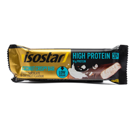 Baton proteic crocant cu ciocolata neagra si cocos 55g