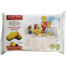 Buseuri cu gem cu caise si glazura 300g