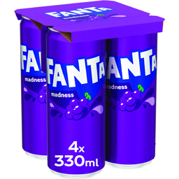 Bautura racoritoare carbogazoasa cu suc de struguri 4x330ml