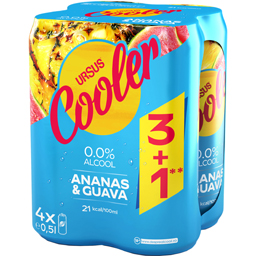 Bere fara alcool cu suc de ananas si guava 3+1 x 0.5L