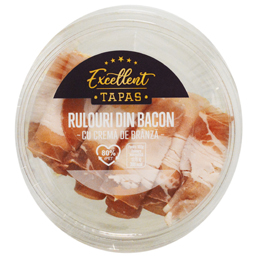 Rulouri din bacon cu crema de branza 85g