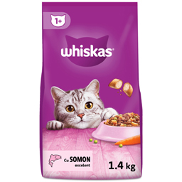 Hrana uscata pentru pisici cu somon 1.4kg