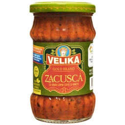 Zacusca cu ardei capia copti si vinete 250g