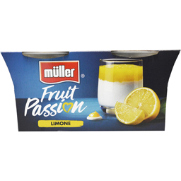 Iaurt cu bucati de lamaie 2x125g