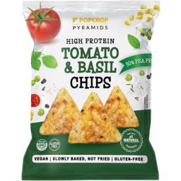 Chipsuri proteice cu aroma de rosii si busuioc 60g