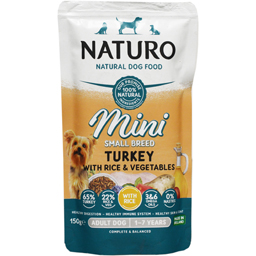 Hrana umeda pentru caini adult mini, cu curcan si orez 150g
