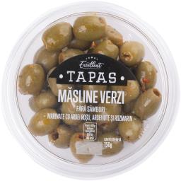Masline verzi marinate cu ardei rosu, ardei iute si rozmarin 150g