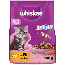 Hrana uscata pentru pisoi, cu pui 800g