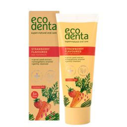 Pasta de dinti pentru copii, cu aroma de capsuni si morcov 75ml