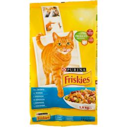 Hrana uscata pentru pisici cu legume si somon 1.5kg