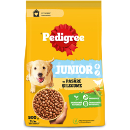 Hrana uscata pentru catei cu pui si legume 500g