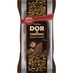 Cozonac cu nuca si ciocolata 600g