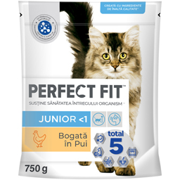Hrana uscata, completa, bogat in pui, pentru pui de pisica 750g