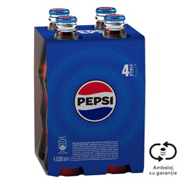 Bautura racoritoare carbogazoasa cu aroma de cola 4x300ml