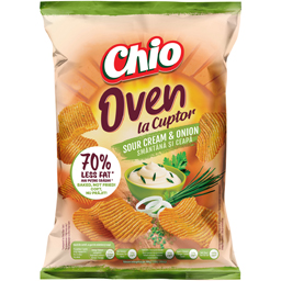 Snack din cartofi, cu gust de smantana si ceapa 100g