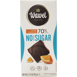 Ciocolata amaruie 70% cacao cu bucati de portocala 90g