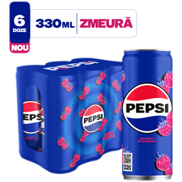 Bautura cu aroma de cola si suc de zmeura 6x330ml