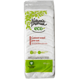 Vata din bumbac ecologic, pretaiata 100g