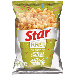 Pufuleti cu gust de arahide si alune 80g