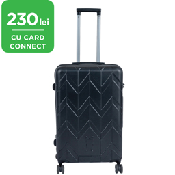 Geanta de voiaj cu roti, 66x45x26cm, negru